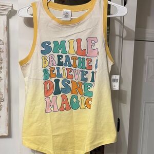 NWT Disney Magic Womens Yellow Tank Top